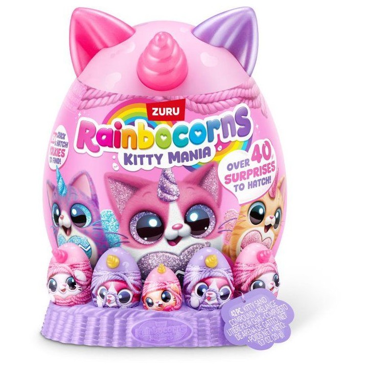oeuf surprise - Peluche - ZURU - Rainbocorns KittyMania - Modele aléatoire - Des 3 ans oeuf surprise - Peluche - ZURU - Rainbocorns KittyMania - Modele aléatoire - Des 3 ans