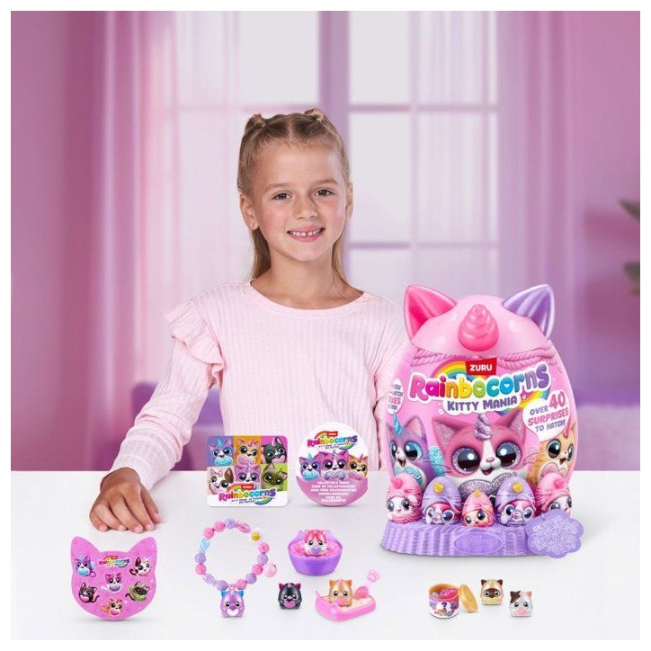 oeuf surprise - Peluche - ZURU - Rainbocorns KittyMania - Modele aléatoire - Des 3 ans oeuf surprise - Peluche - ZURU - Rainbocorns KittyMania - Modele aléatoire - Des 3 ans
