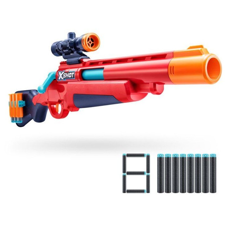 Lancer de fléchettes - ZURU XSHOT - Excel Bolt Action blaster - 8 fléchettes - Des 8 ans Lancer de fléchettes - ZURU XSHOT - Excel Bolt Action blaster - 8 fléchettes - Des 8 ans