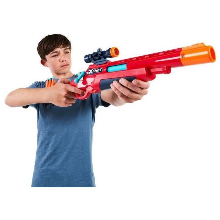Lancer de fléchettes - ZURU XSHOT - Excel Bolt Action blaster - 8 fléchettes - Des 8 ans Lancer de fléchettes - ZURU XSHOT - Excel Bolt Action blaster - 8 fléchettes - Des 8 ans