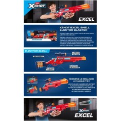 Lancer de fléchettes - ZURU XSHOT - Excel Bolt Action blaster - 8 fl
