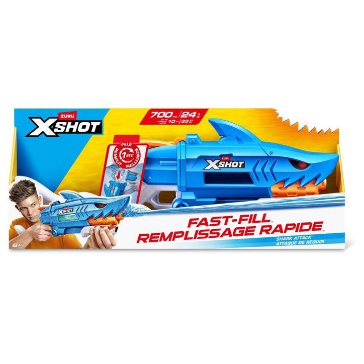 Pistolet a eau - ZURU XSHOT - Water Fast-Fill Skark blaster - Des 5 ans Pistolet a eau - ZURU XSHOT - Water Fast-Fill Skark blaster - Des 5 ans