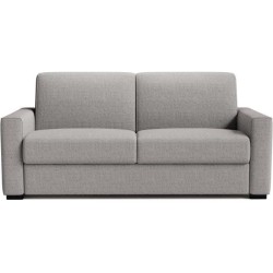 Canapé convertible express JOHN - 3 places - Tissu gris - 190 x 100 x