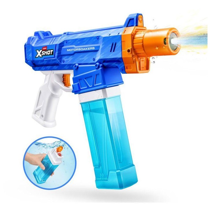 Pistolet a eau - ZURU XSHOT - Fast-Fill Motor Soaker Motorized pistol - Des 8 ans Pistolet a eau - ZURU XSHOT - Fast-Fill Motor Soaker Motorized pistol - Des 8 ans