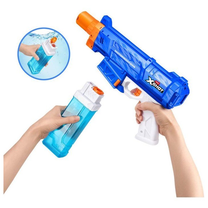 Pistolet a eau - ZURU XSHOT - Fast-Fill Motor Soaker Motorized pistol - Des 8 ans Pistolet a eau - ZURU XSHOT - Fast-Fill Motor Soaker Motorized pistol - Des 8 ans