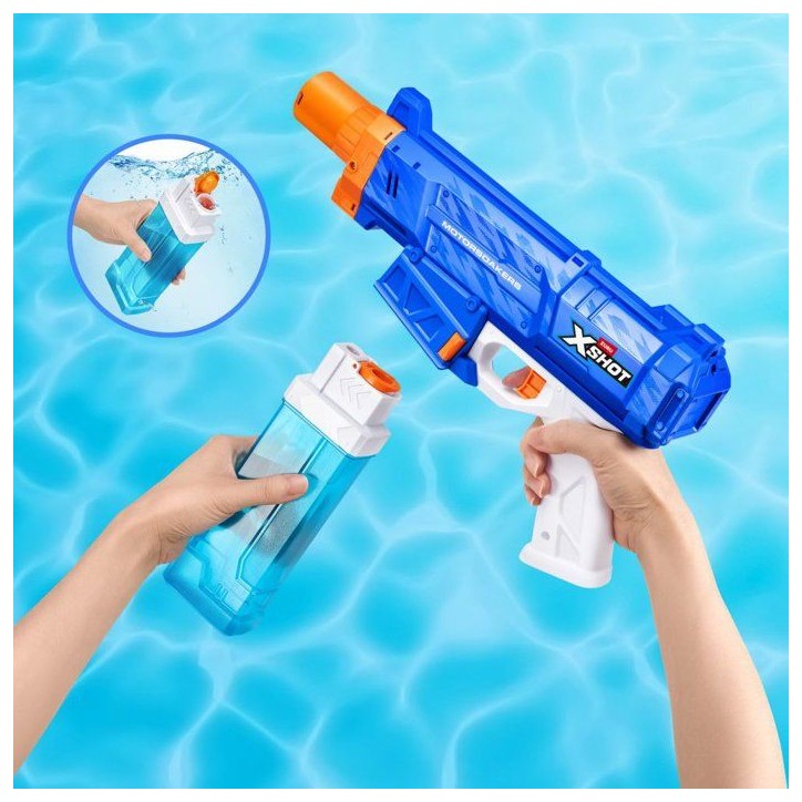 Pistolet a eau - ZURU XSHOT - Fast-Fill Motor Soaker Motorized pistol - Des 8 ans Pistolet a eau - ZURU XSHOT - Fast-Fill Motor Soaker Motorized pistol - Des 8 ans