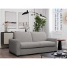 Canapé convertible express JOHN - 3 places - Tissu gris - 190 x 100 x