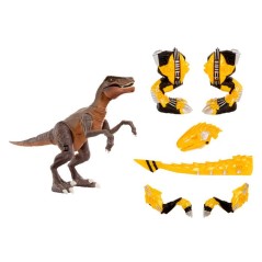 ARMOSAURS-552284-EUC-Armosaurs Armor-Up Dinosaur- Yellow Raptor - Blaz
