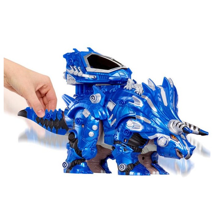 ARMOSAURS-552291-EUC-Armosaurs Armor-Up Dinosaur- Triceratops - Cobalt