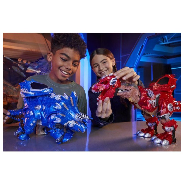 ARMOSAURS-552291-EUC-Armosaurs Armor-Up Dinosaur- Triceratops - Cobalt
