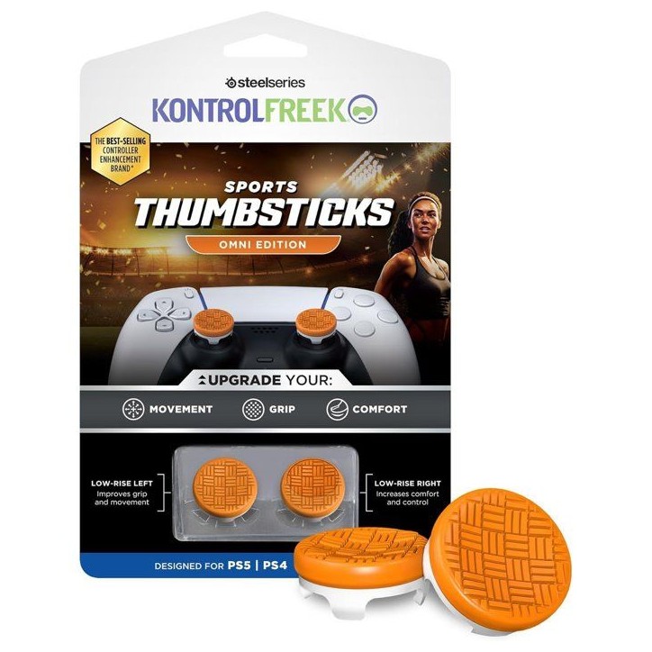 Pack de 2 Sports Thumbsticks - STEELSERIES - KontrolFreek - Omni Edition - Pour manettes PS5|PS4 - Orange Pack de 2 Sports Thumbsticks - STEELSERIES - KontrolFreek - Omni Edition - Pour manettes PS5|PS4 - Orange