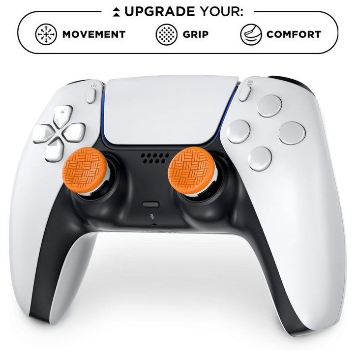 Pack de 2 Sports Thumbsticks - STEELSERIES - KontrolFreek - Omni Edition - Pour manettes PS5|PS4 - Orange Pack de 2 Sports Thumbsticks - STEELSERIES - KontrolFreek - Omni Edition - Pour manettes PS5|PS4 - Orange