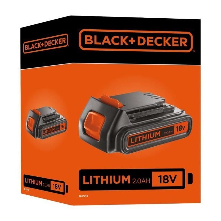 Batterie 18V 2 Ah - BLACK+DECKER - BL2018-XJ - B&D Power Connect Batterie 18V 2 Ah - BLACK+DECKER - BL2018-XJ - B&D Power Connect