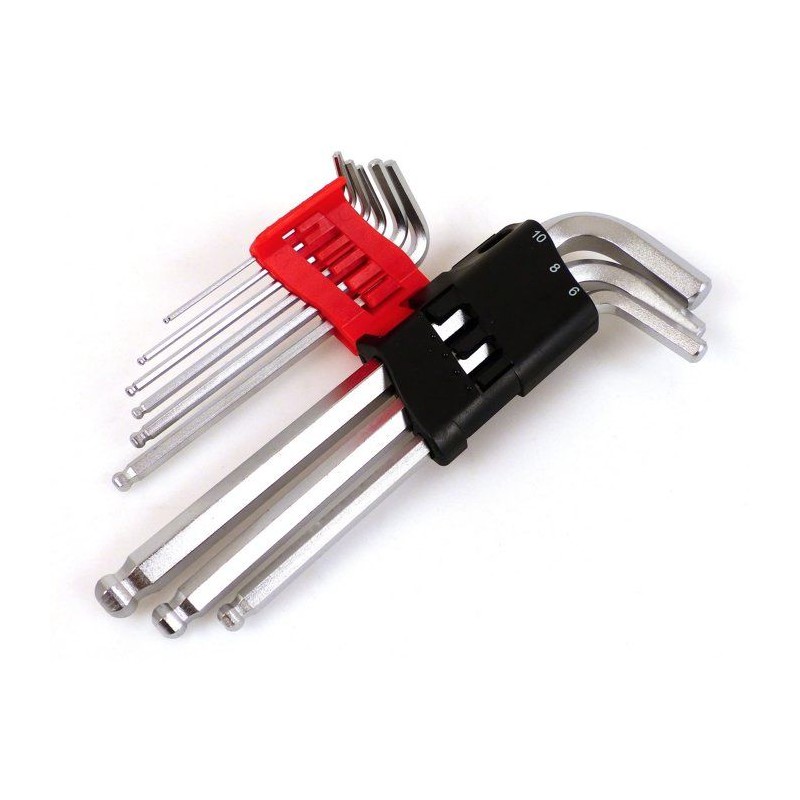 9 Clés hexagonales 1,5 a 10 mm - PRECISION STEEL