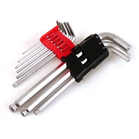 9 Clés hexagonales 1,5 a 10 mm - PRECISION STEEL