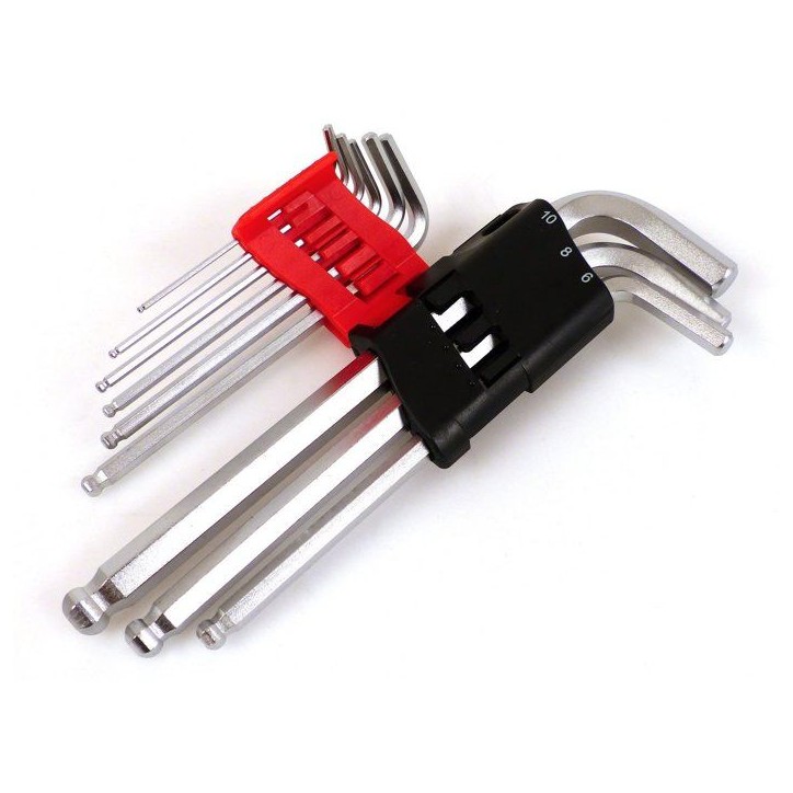9 Clés hexagonales 1,5 a 10 mm - PRECISION STEEL 9 Clés hexagonales 1,5 a 10 mm - PRECISION STEEL