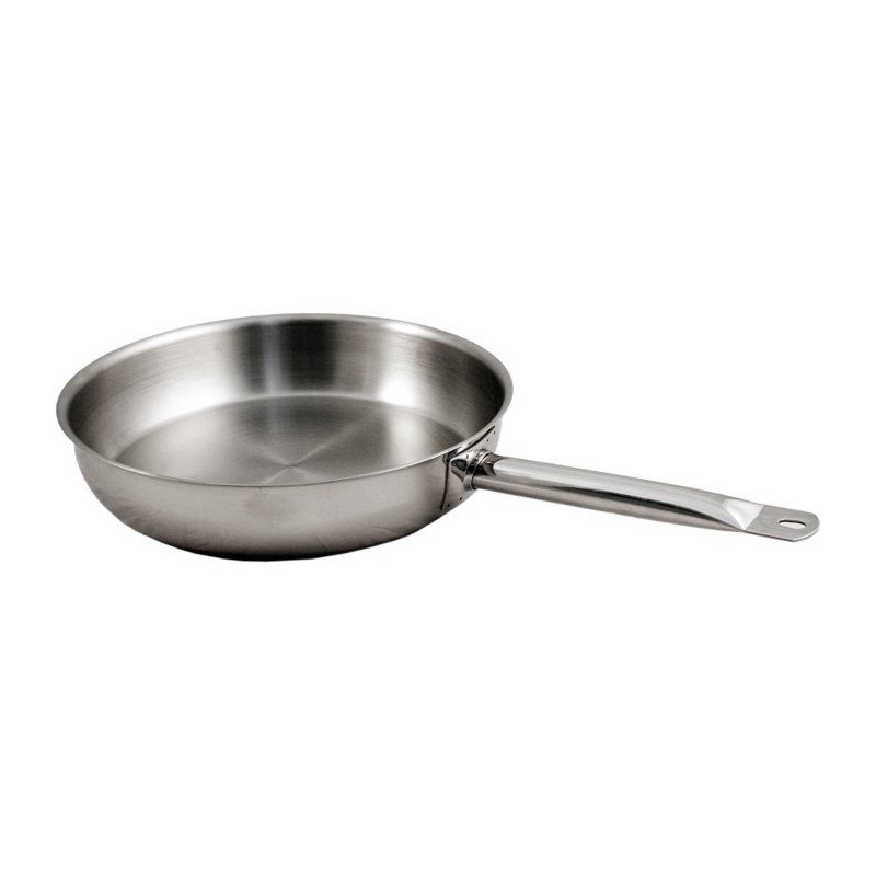 Poele - BAUMALU - Ligne Professionnelle 28 - Inox - Large diametre - H