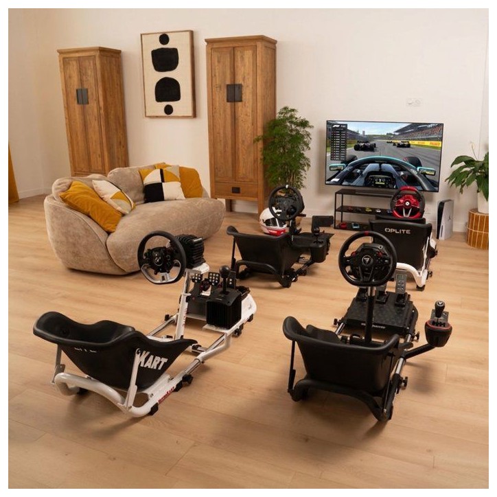 Cockpit de simulation racing - OPLITE - NitroKart V2 - Noir - Ergonomique - Réglable - Immersion totale