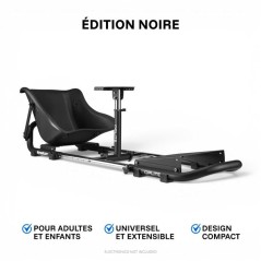 Cockpit de simulation racing - OPLITE - NitroKart V2 - Noir - Ergonomi