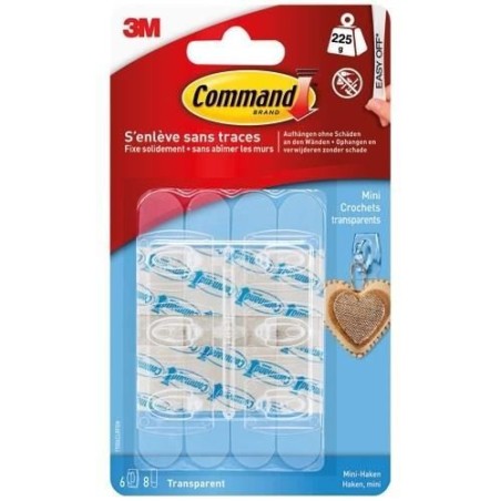 3M COMMAND Mini crochet clear - Transparent