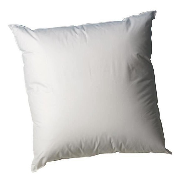 BLANREVE Oreiller en coton - 60 x 60 cm - Blanc BLANREVE Oreiller en coton - 60 x 60 cm - Blanc