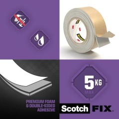 3M Ruban adhésif double face miroir - 1,5mx19mm