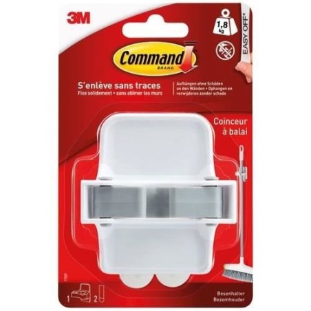 3M Crochet Plastique Coinceur - Blanc
