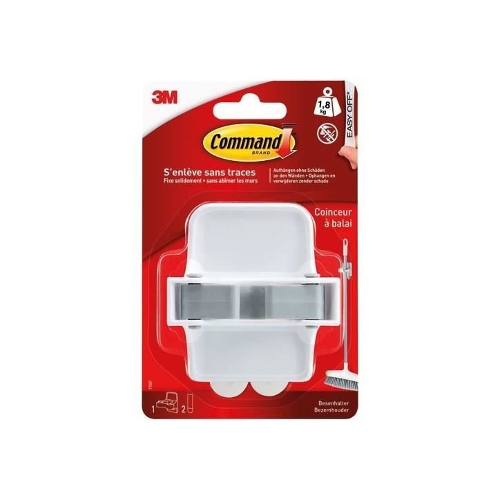 3M Crochet Plastique Coinceur - Blanc