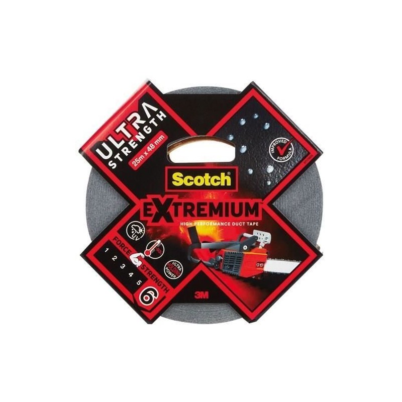 3M Toile de Réparation Extremium Ultra - Noir - 25mx48mm