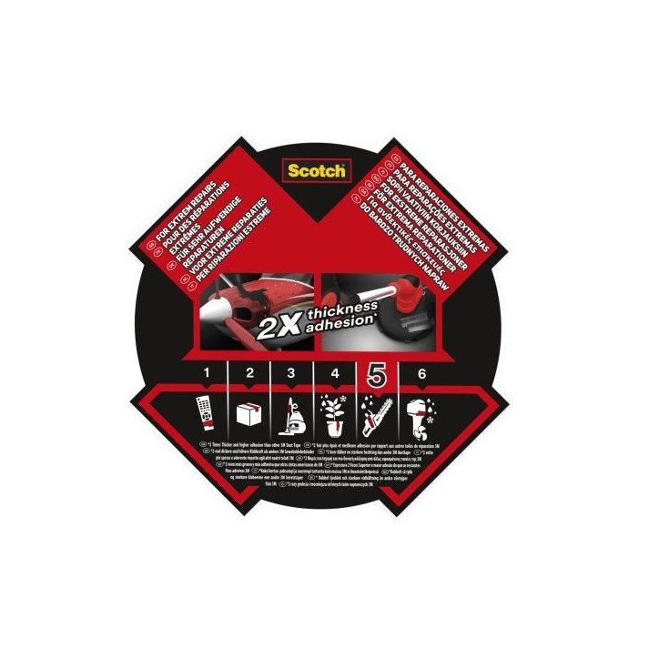 3M Toile de Réparation Extremium Ultra - Noir - 25mx48mm