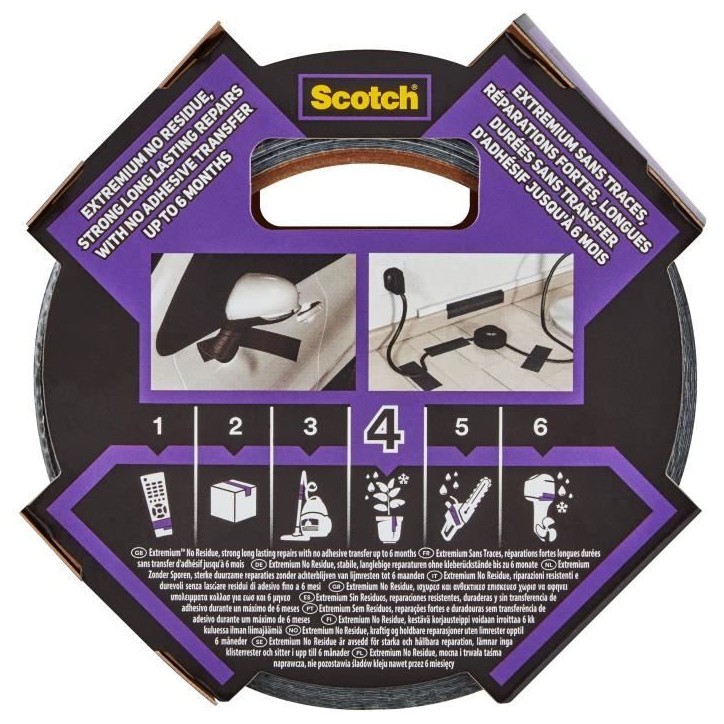 3M Toile de Réparation Extremium No Residue - Gris - 18mx48mm