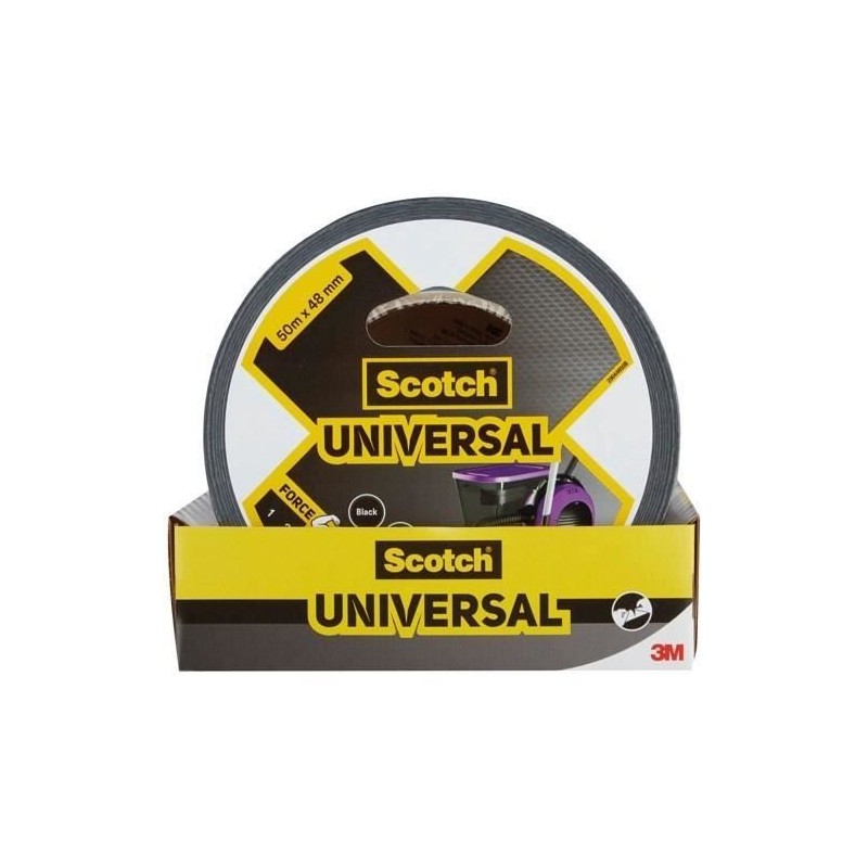 3M Toile de Réparation Universal - Noir - 50mx48mm