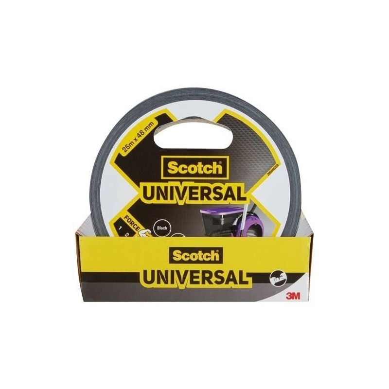 3M Toile de Réparation Universal - Noir - 25mx48mm