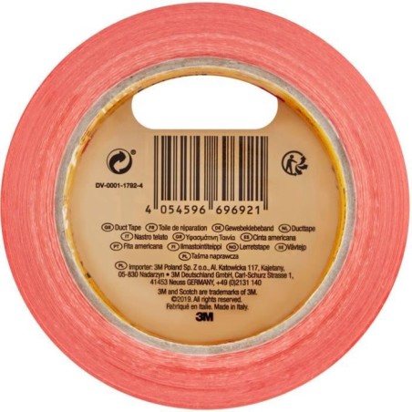 3M Toile de Réparation Universal High Visibility - Orange - 25mx48mm