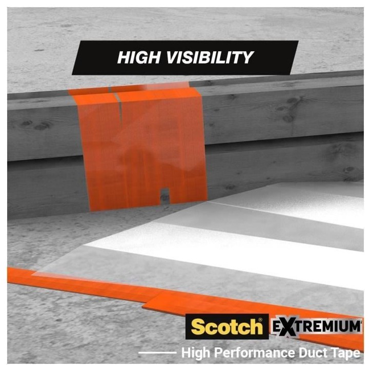 3M Toile de Réparation Universal High Visibility - Orange - 25mx48mm 3M Toile de Réparation Universal High Visibility - Orange - 25mx48mm