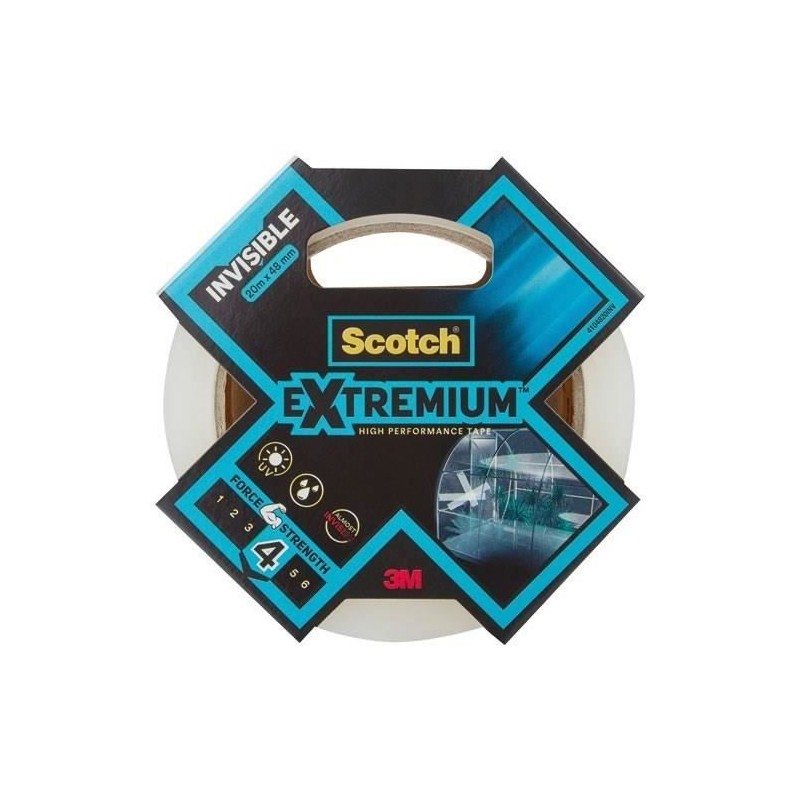 3M Toile de Réparation Extremium Invisible - Transparent - 20mx48mm