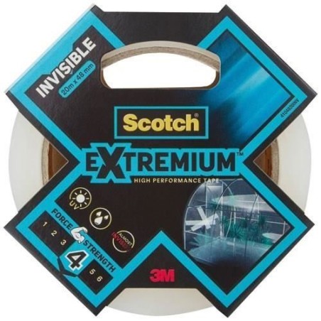 3M Toile de Réparation Extremium Invisible - Transparent - 20mx48mm