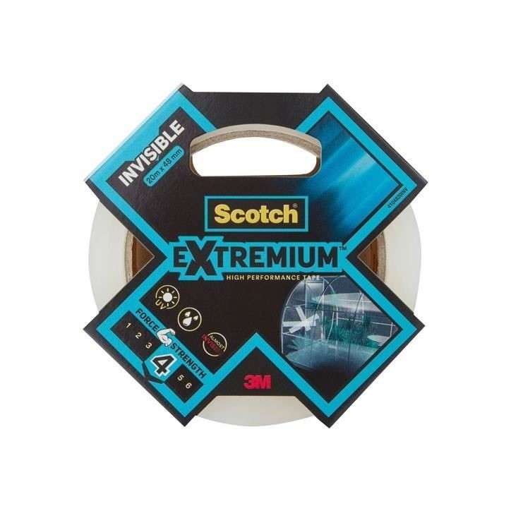 3M Toile de Réparation Extremium Invisible - Transparent - 20mx48mm 3M Toile de Réparation Extremium Invisible - Transparent - 20mx48mm