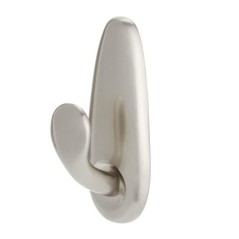 3M Crochet Métal Déco Nickel Brossé - Moyen Modele
