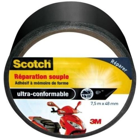 3M SCOTCH Adhésif de réparation souple - 7,5 m x 48 mm - Gris