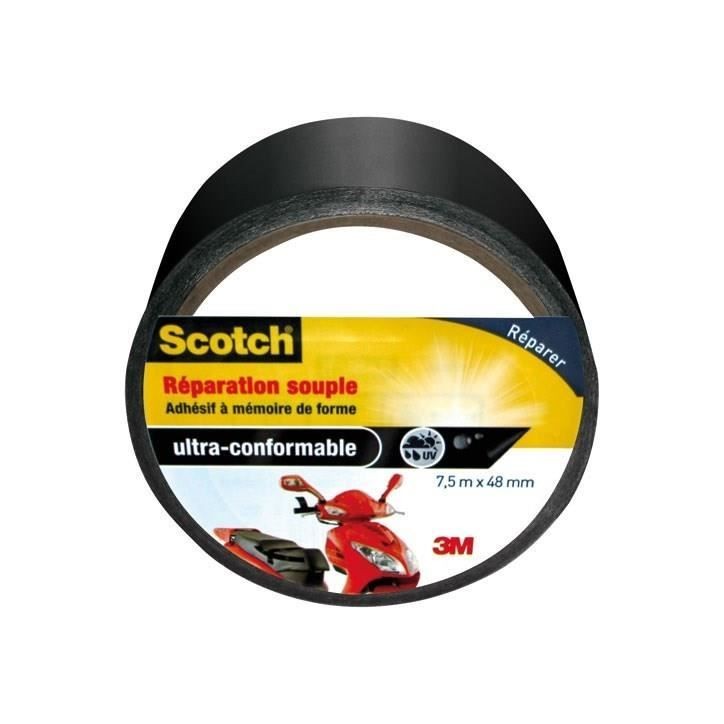 3M SCOTCH Adhésif de réparation souple - 7,5 m x 48 mm - Gris