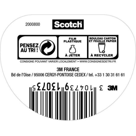 3M SCOTCH Ruban antidérapant - 5 m x 25 mm - Transparent