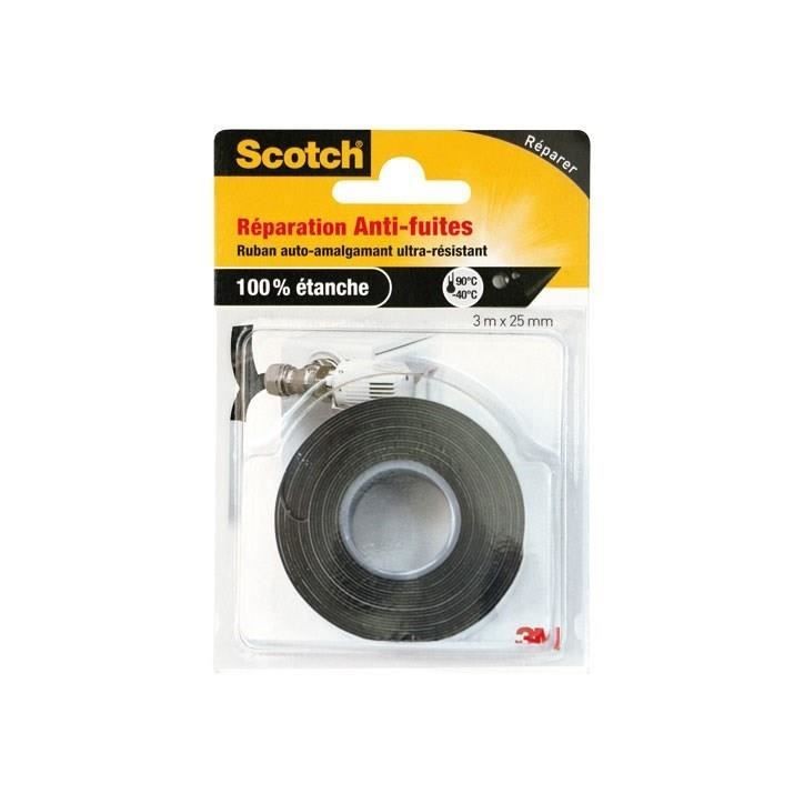 3M SCOTCH Ruban adhésif auto-amalgamant - 3 m x 25 mm - Noir 3M SCOTCH Ruban adhésif auto-amalgamant - 3 m x 25 mm - Noir