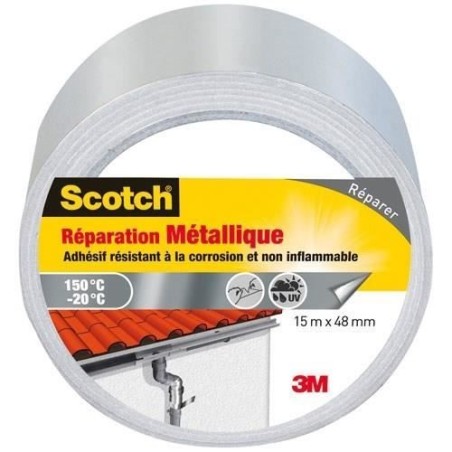 3M SCOTCH Ruban adhésif - 15 m x 48 mm - Spécial surface métallique