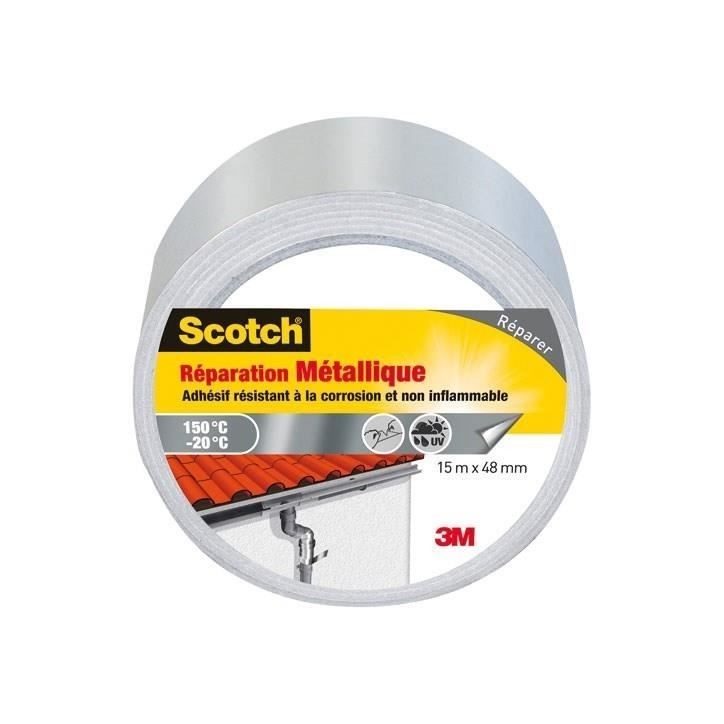 3M SCOTCH Ruban adhésif - 15 m x 48 mm - Spécial surface métallique