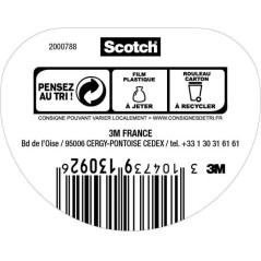 3M SCOTCH Ruban adhésif d'emballage - 100 m x 48 mm - Transparent