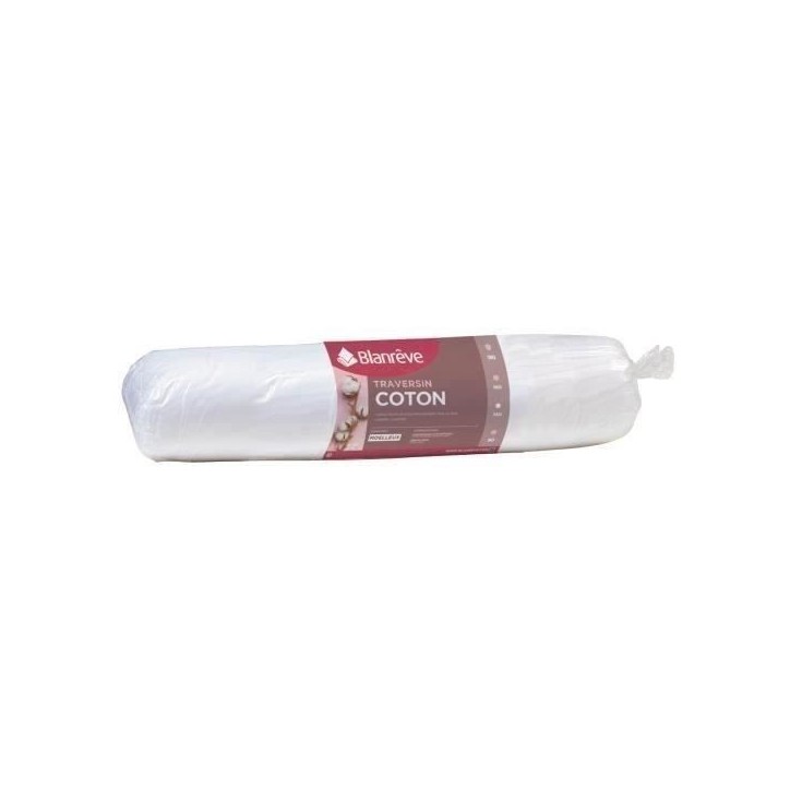 BLANREVE Traversin en coton - 140 cm - Blanc BLANREVE Traversin en coton - 140 cm - Blanc