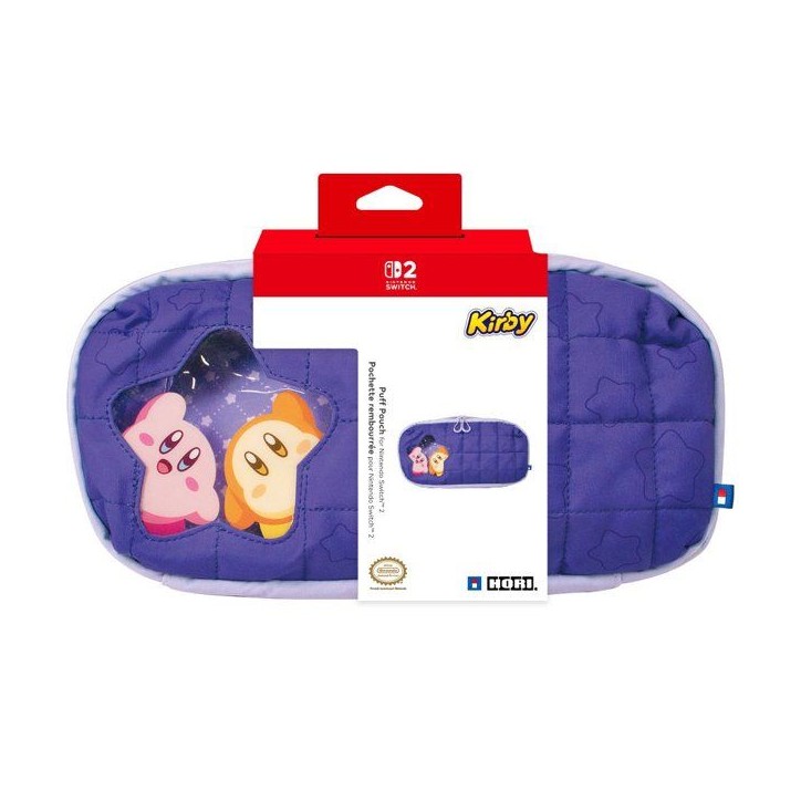 Pochette rembourrée de protection - HORI - Nintendo Switch 2 - Rangement accessoires et jeux - Motif Kirby et Waddle Dee - Viol