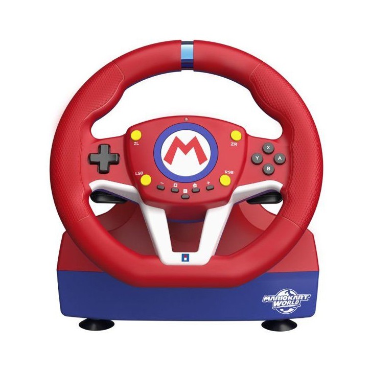 Volant de course - HORI - Mario Kart World Racing Wheel Pro Mini - Bouton C - Pédales - Nintendo Switch 2