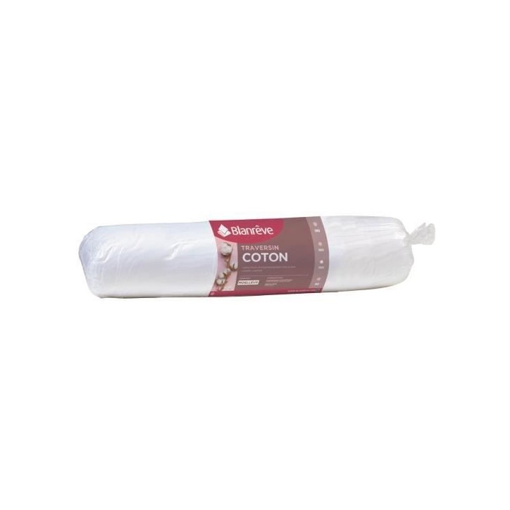 BLANREVE Traversin en coton - 160 cm - Blanc BLANREVE Traversin en coton - 160 cm - Blanc